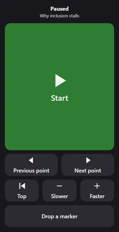 Your phone as a remote. Scan a QR code and your phone becomes a remote over your own Wi-Fi.