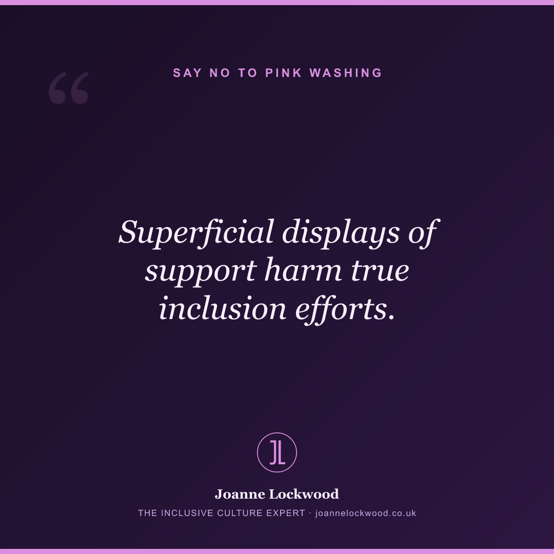 Superficial displays of support harm true inclusion efforts.